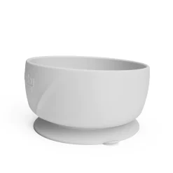 Bol de silicona con ventosa gris