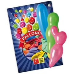 Bolsa con 28 globos de distintas formas