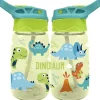 Botella cantimplora infantil de tritan 500ml con diseño de dinosaurio