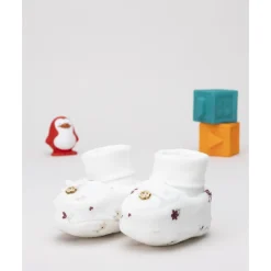 Botitas bebé chenilla florecitas