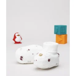 Botitas bebé chenilla florecitas