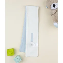 Bufanda bebé azul con osito