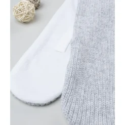 Bufanda niño gris/blanco