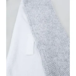 Bufanda niño gris/blanco