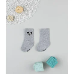Calcetines altos niño Mickey Mouse grises
