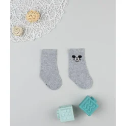 Calcetines altos niño Mickey Mouse grises