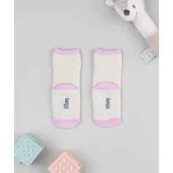 Calcetines antideslizantes Minnie rosa para niña