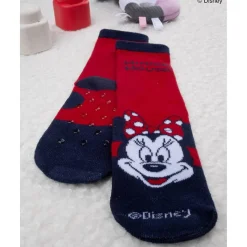 Calcetines antideslizantes rojos niña Minnie
