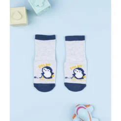 Calcetines antideslizantes niño gris hockey