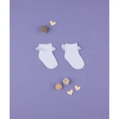 Calcetines cortos de algodón blanco