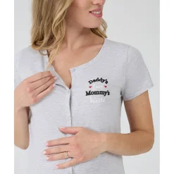 Camisa de noche para parto daddy's love mommy's world