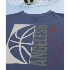 Camiseta azul estampada para niño