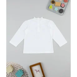 Camiseta blanca de niña con estampado de Minnie