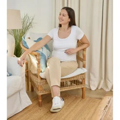 Camiseta de lactancia en algodón Blanco