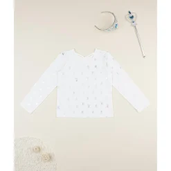 Camiseta niña blanca bailarinas allover