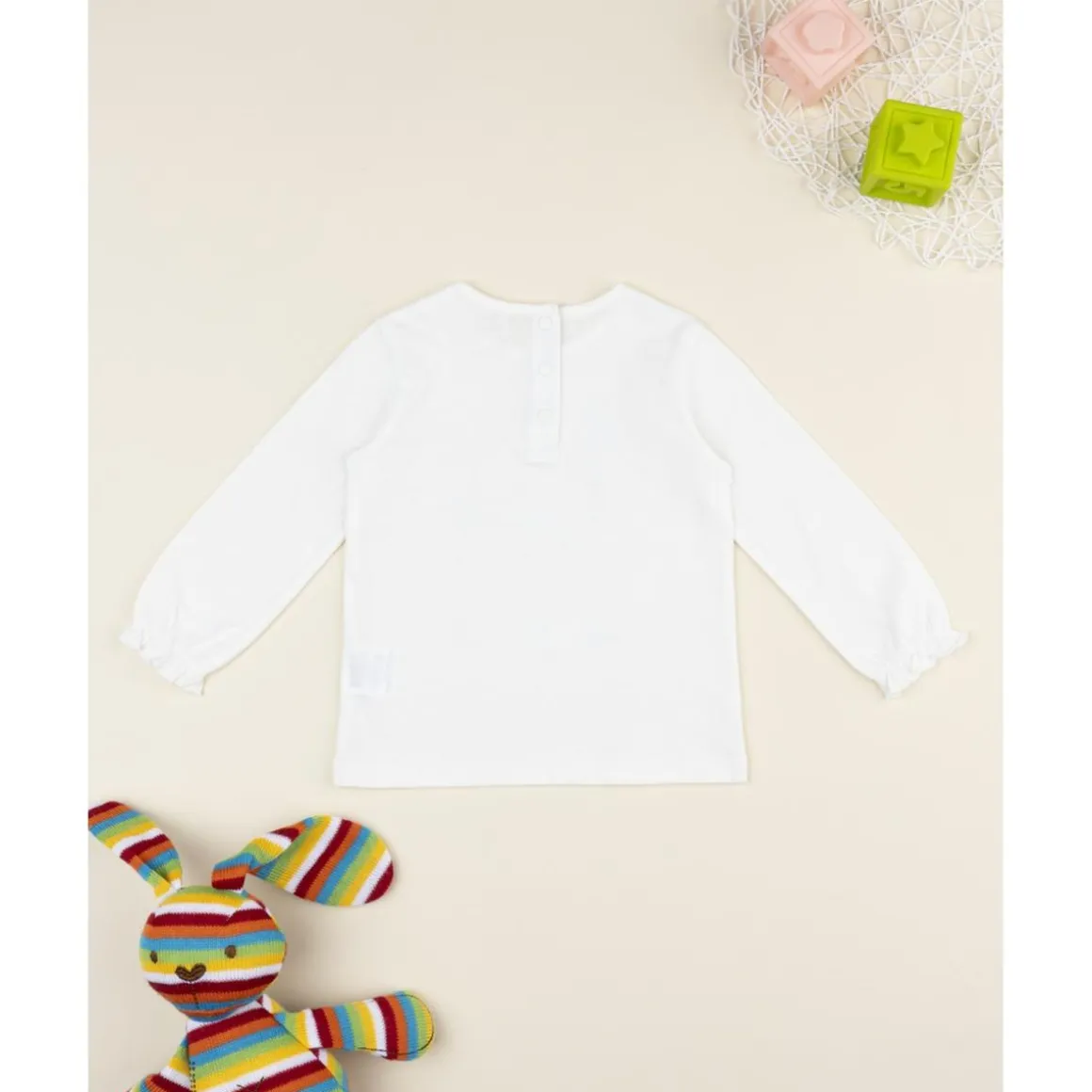 Camiseta niña blanca con estampado