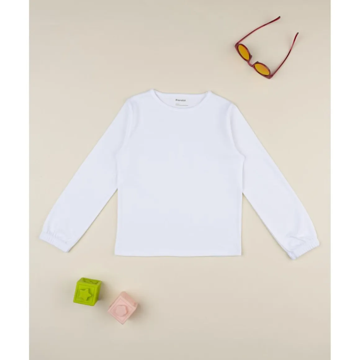 Camiseta niña blanca de manga larga