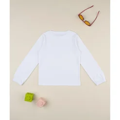 Camiseta niña blanca de manga larga