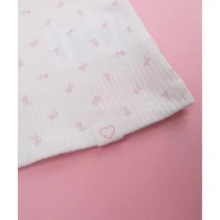 Camiseta niña blanca estampada