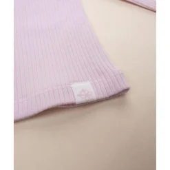 Camiseta niña rosa con cuello