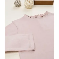 Camiseta niña rosa de manga larga