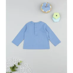 Camiseta niño azul “Little Bear” manga larga