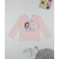 Camiseta rosa de niña Gabby