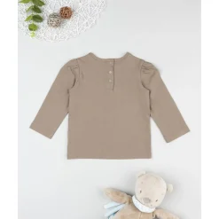 Camiseta verde niña con estampado