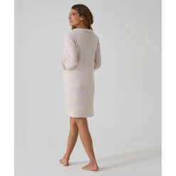 Camisón premamá beige efecto tricot