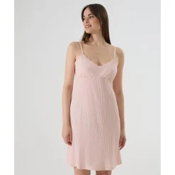 Camisón Premamá Rosa con Encaje para Lactancia