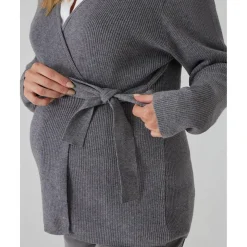 Cardigan cruzado gris premamá