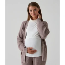 Cardigan tricot marrón premamá