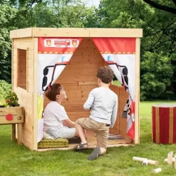 Casita infantil de madera Bombero