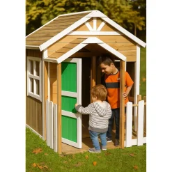Casita infantil Olden de madera Verde