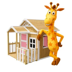 Casita infantil Olden de madera Rosa