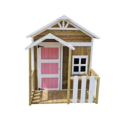 Casita infantil Olden de madera Rosa