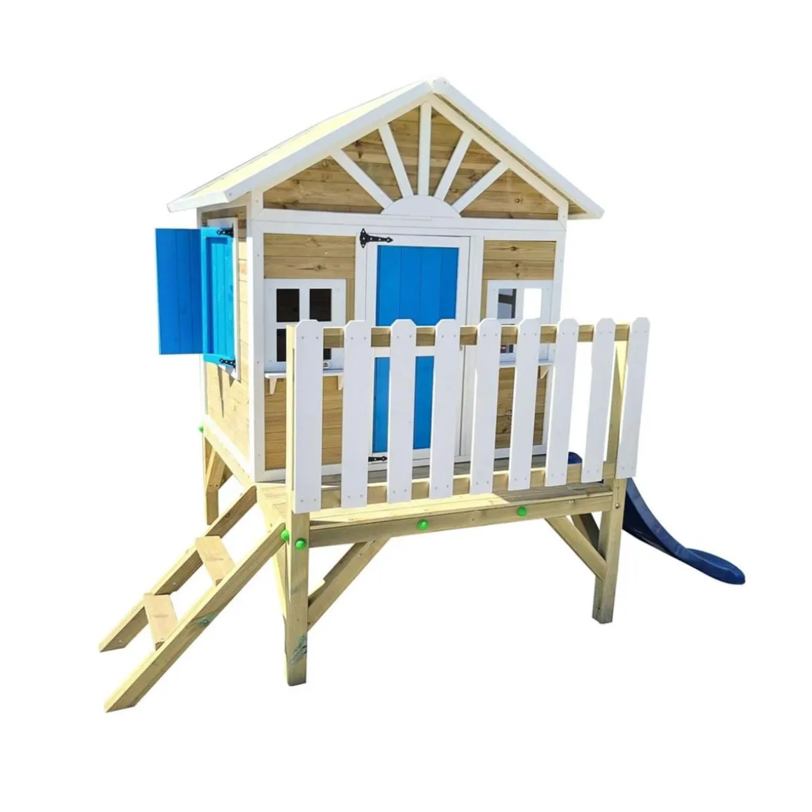 Casita Visby elevada 60 cm Azul