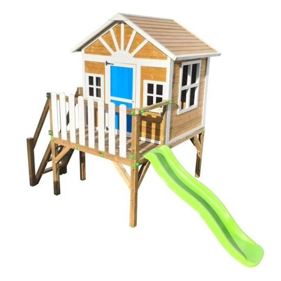 Casita Visby elevada 90 cm Azul