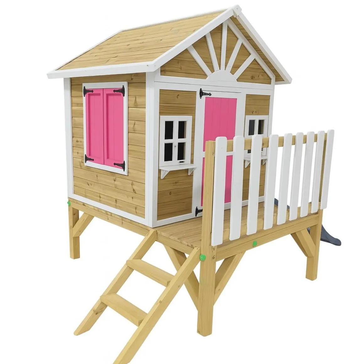 Casita Visby elevada 60 cm Rosa