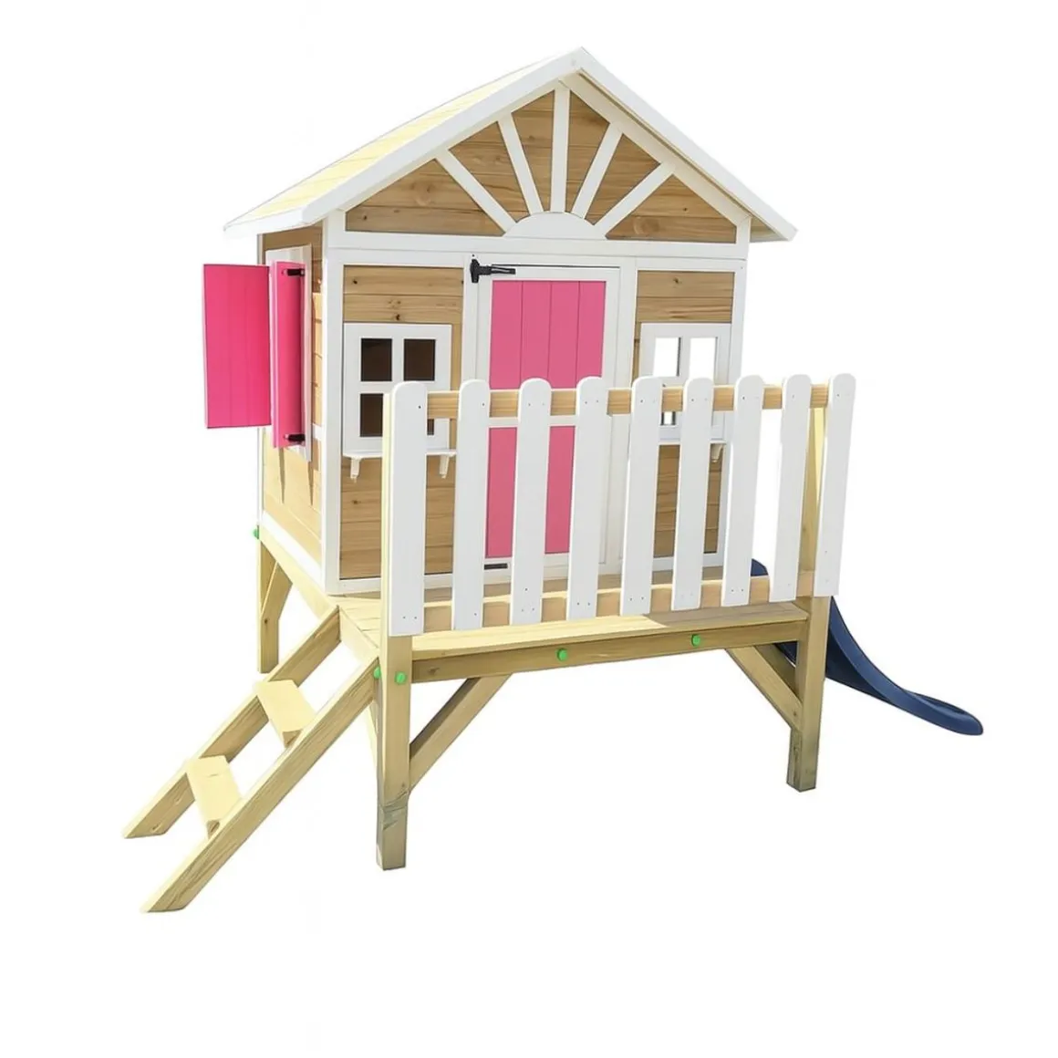 Casita Visby elevada 60 cm Rosa