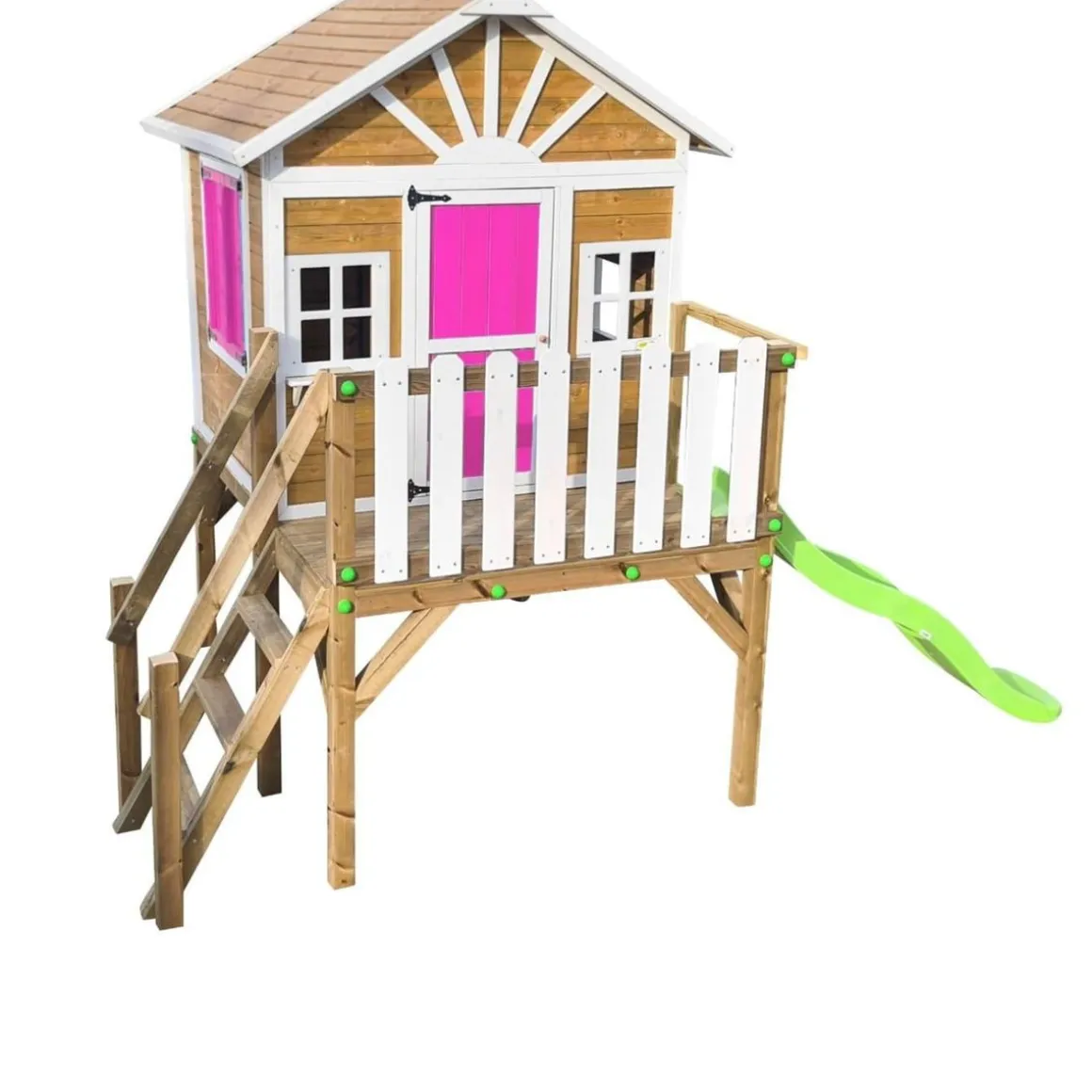 Casita Visby elevada 90 cm Rosa