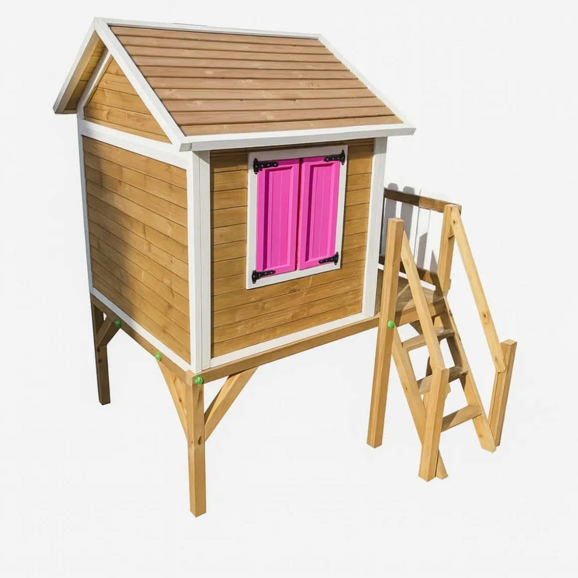 Casita Visby elevada 90 cm Rosa