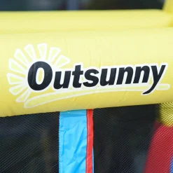 Castillo Hinchable Cohete con piscina, 2 toboganes, minimuro de escalada y cama de salto 330 cm Outsunny