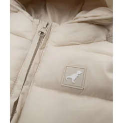 Chaleco infantil blanco de nylon reciclado