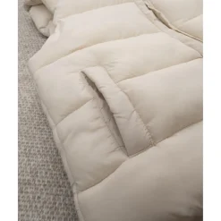 Chaleco infantil blanco de nylon reciclado