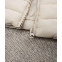 Chaleco infantil blanco de nylon reciclado