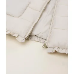 Chaqueta acolchada ligera niña beige