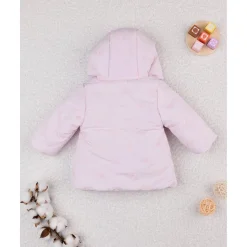 Chaqueta con capucha niña rosa