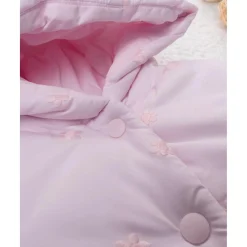 Chaqueta con capucha niña rosa