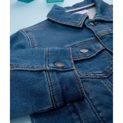 Chaqueta infantil de mezclilla clara